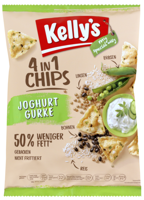 Kelly's 4 in 1 Chips Joghurt Gurke - Kelly's
